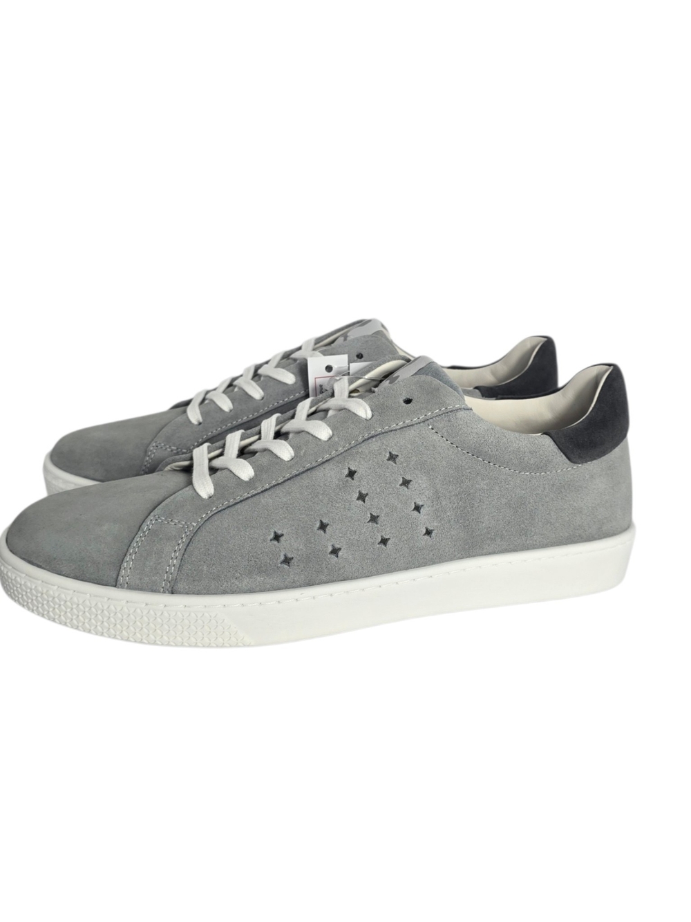 Lazo Halo Eco Suede Sneakers Pyrite Grey Hematite Grey Womens 9.5 Mens 8 NWT